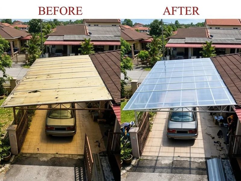 Awning & Car Porch Roof project 2