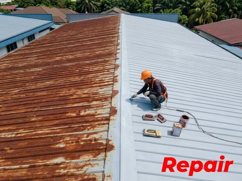 Rusted Roof Repair project 2