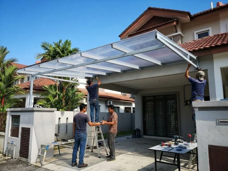 Awning & Car Porch Roof project 1