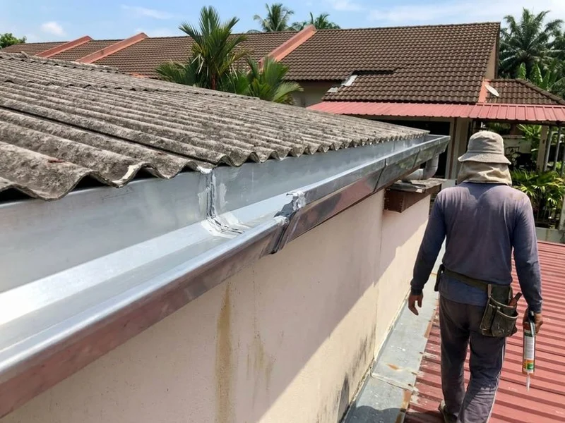 Clogged & Leaking Gutters project 3