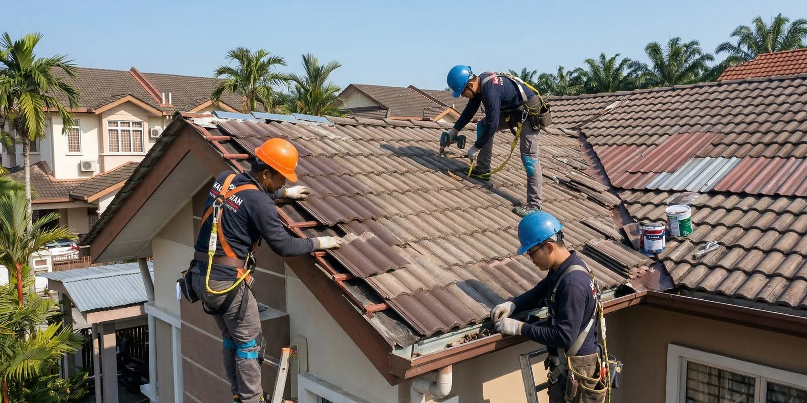 Roof repair services in Selangor