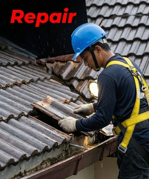 Emergency roof leak repair